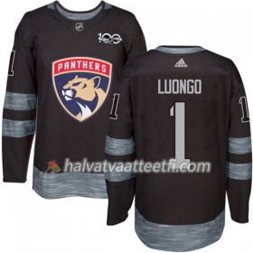 Miesten NHL Florida Panthers Pelipaita Roberto Luongo 1 1917-2017 100th Anniversary Adidas Musta Authentic